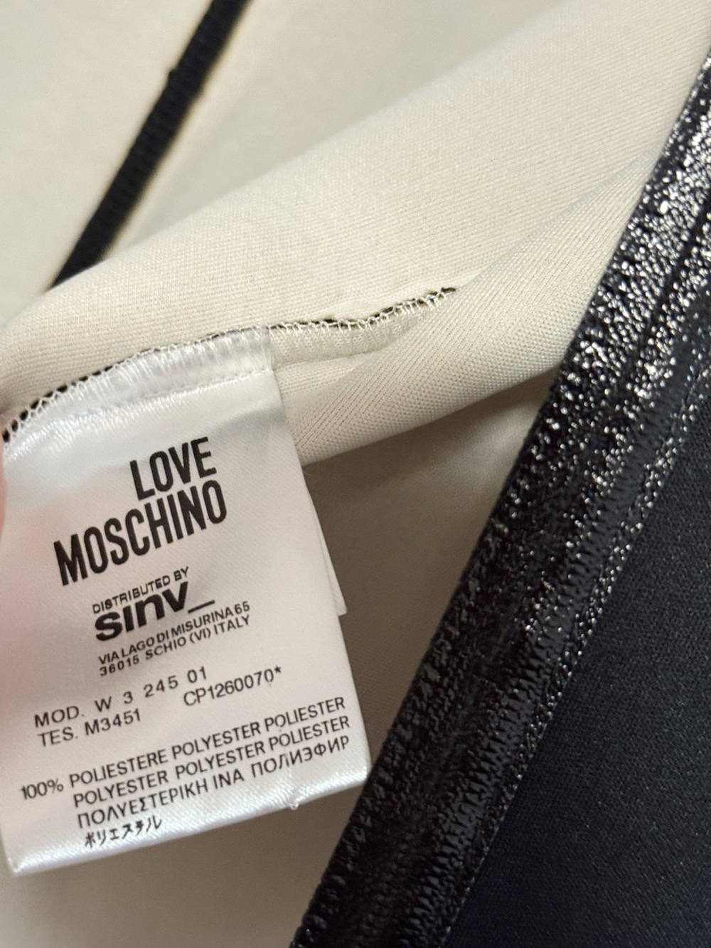 Love Moschino Black Zip Shift Dress / Coat with Embellished Collar ITALY 38 - Picture 6 of 10